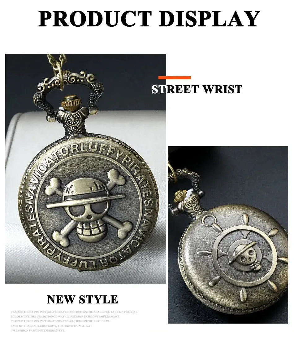 One Piece Vintage Pirate Pocket Watch