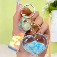 Heartfelt Hues Liquid Glitter Keychain