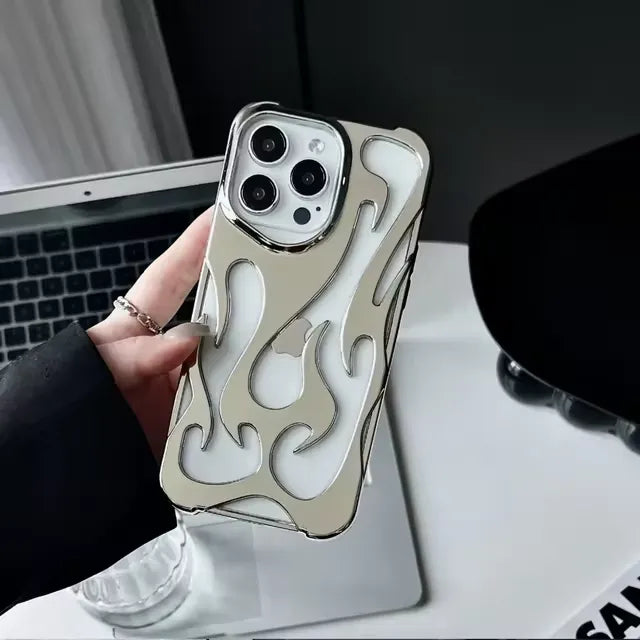 3D Hollowed Flame Phone Case (For iPhones)