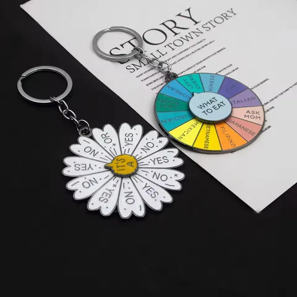 Spin-Sational Decision Making Keychain