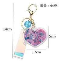 Heartfelt Hues Liquid Glitter Keychain