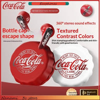 CoCa-Cola T13 Creative Bottle Cap Bluetooth Earphones ENC Call Noise Reduction 360° Stereo Sound Semi-In-Ear Wireless Earphones - Bear Hugs