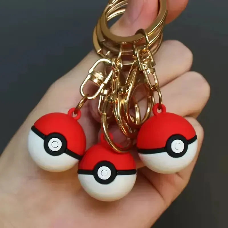 Porte-clés 3D Attrape-les tous Pokéball 
