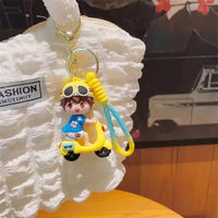 Scooter Couple 3D Keychain