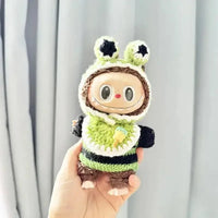 Handmade Labubu Crochet Animal Outfits - Bear Hugs