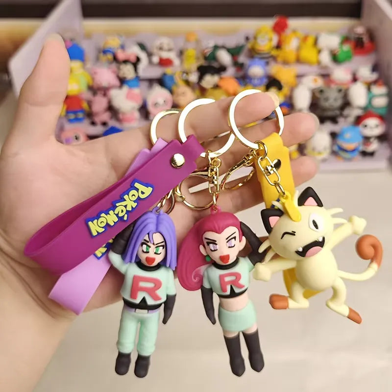 Classic Pokémon Character 3D keychain