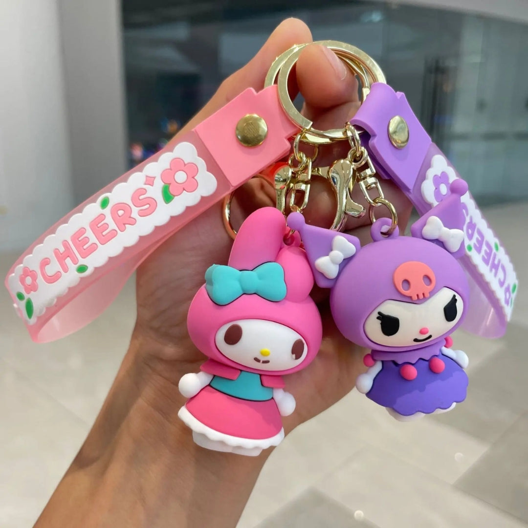 Kawaii Kuromi And Friends 3D Keychain