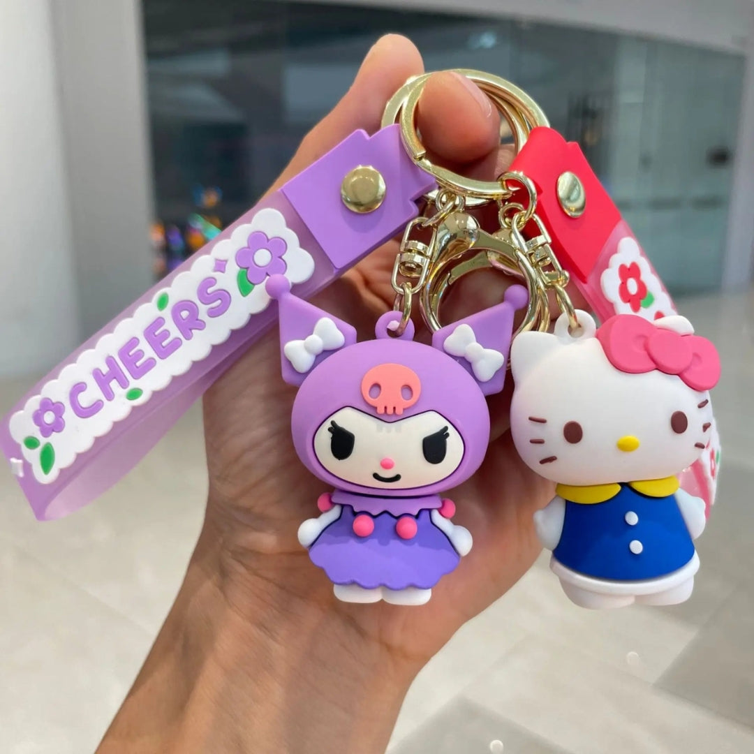 Kawaii Kuromi And Friends 3D Keychain