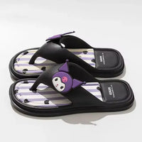 Sanrio Vivid Kuromi Hello Kitty Flip Flops