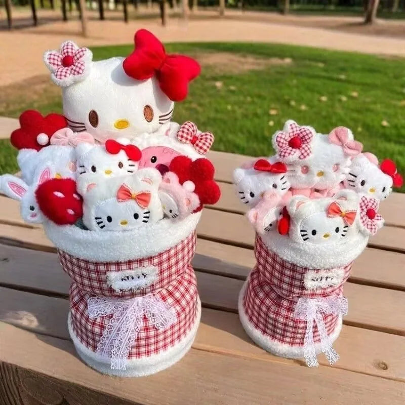 Sanrio Hello Kitty Gingham Plush Bouquet
