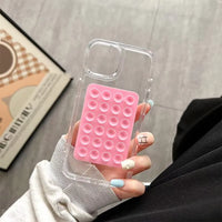 Suction Cup Transparent Case (For iPhones)