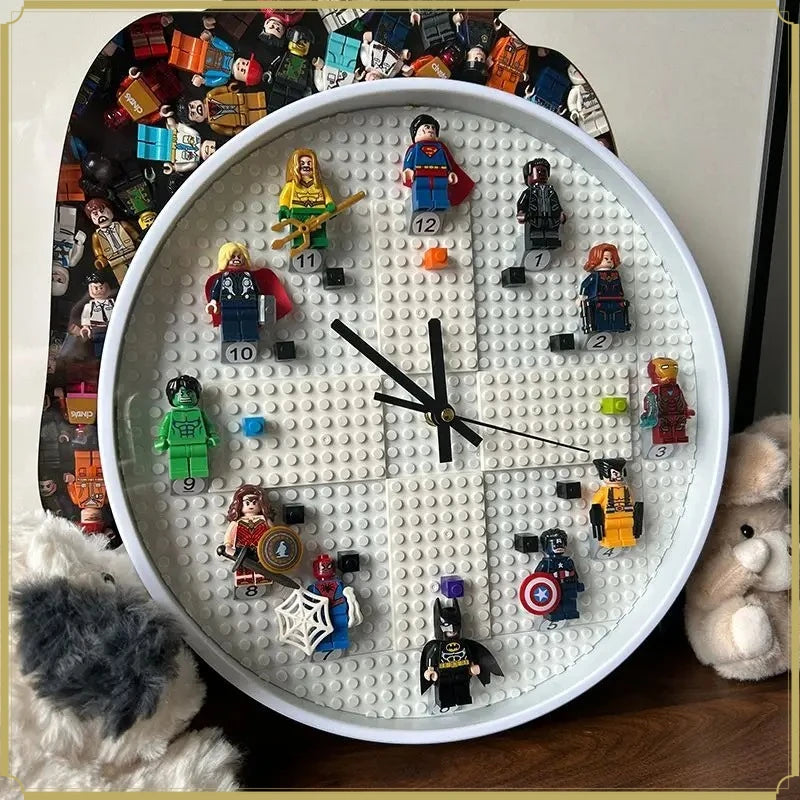 Round Cute Wall Watch Clock Design Decoration Modern Classic Wall Watch Clock Bedroom Plastic Reloj Digital De Pared Home Decor - Bear Hugs