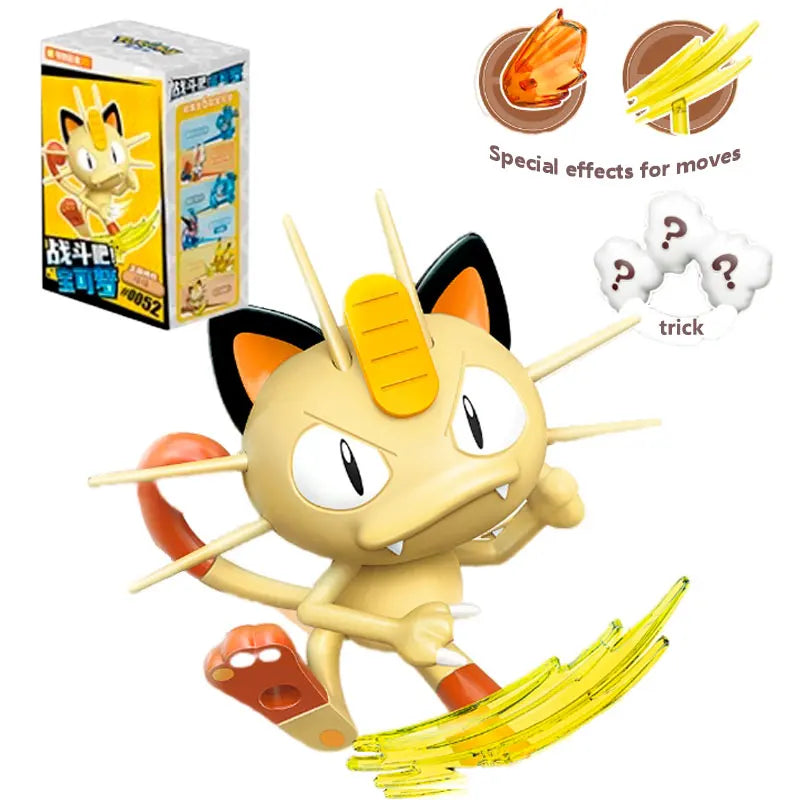 Keeppley Pokemon Pocket Monster Pikachu Charizard Eevee Gengar Venusaur Mewtwo Blastoise Building Block Anime Action Figure Toys - Bear Hugs