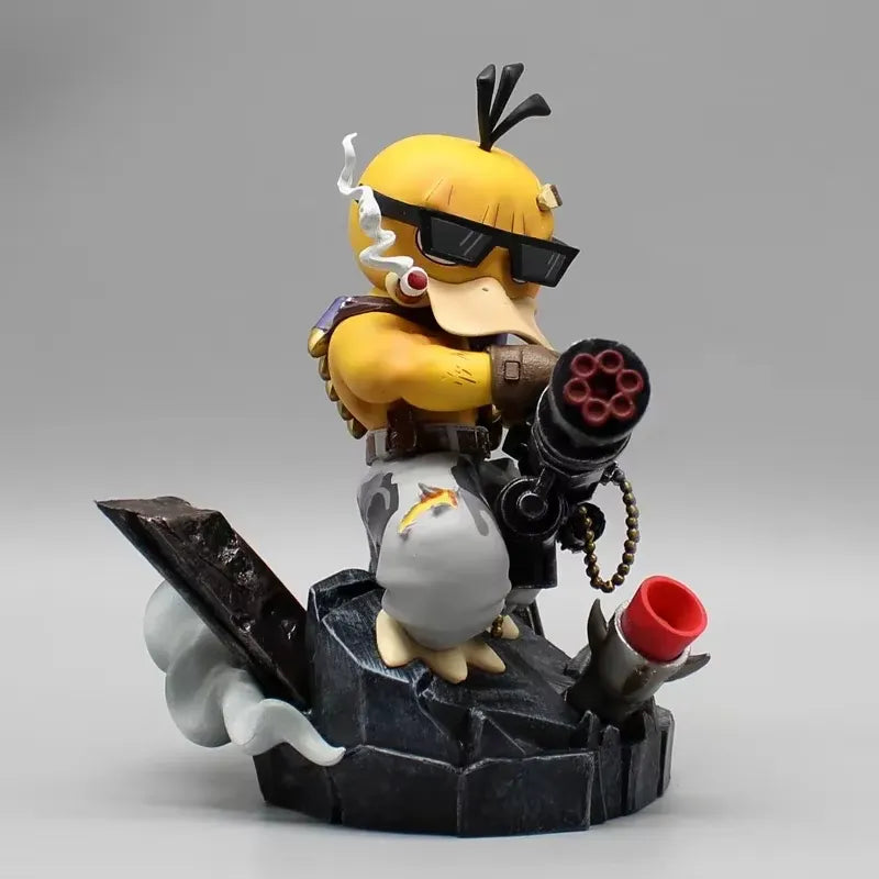 Pokemon Gatling Psyduck Cosplay Contra Figurine (14.5 cm)