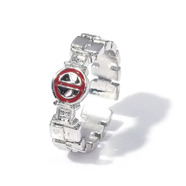 Elegant Deadpool and Wolverine Ring