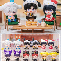 Genuine Link Click × Sanrio Characters Sweet Time Mini Sitting Series Blind Box Figures Beans Ornaments Fashion Trend Gift - Bear Hugs