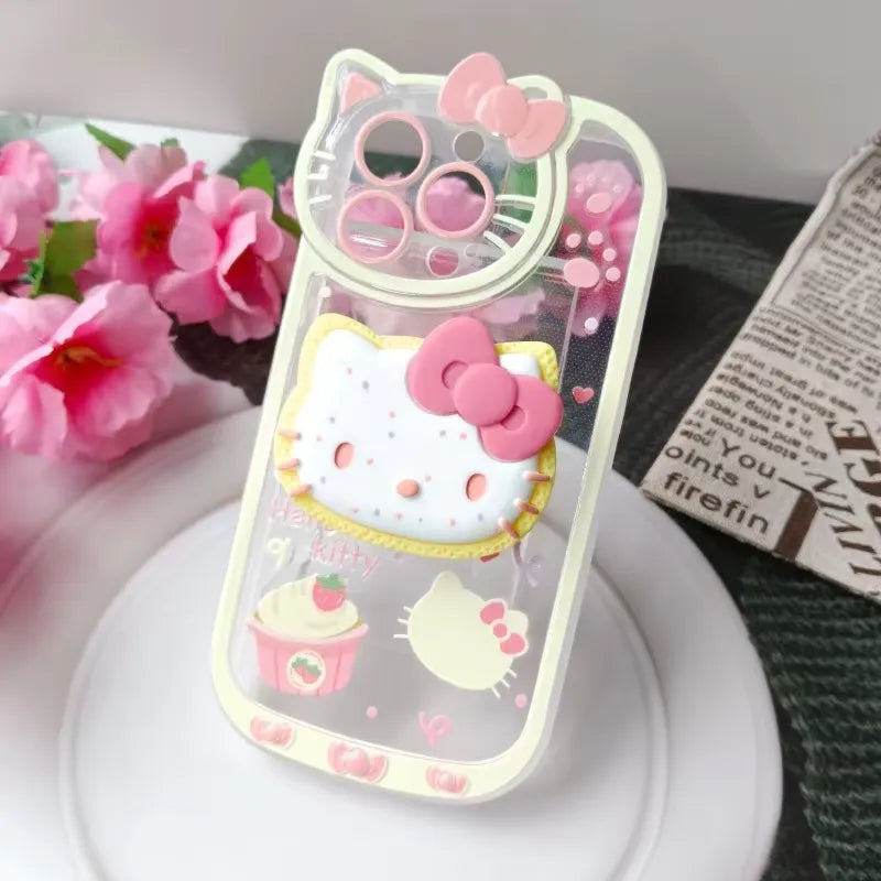 Hello Kitty Paw Print Tok Stand Phone Case (For iPhones)