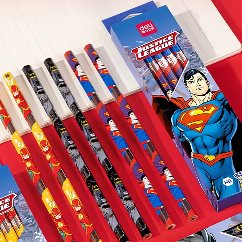 Deli Justice League Pencil Set (12 Pcs)