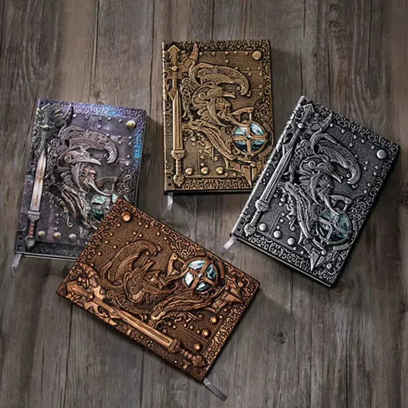 Warrior's Writ 3D Embossed Leather Notebook
