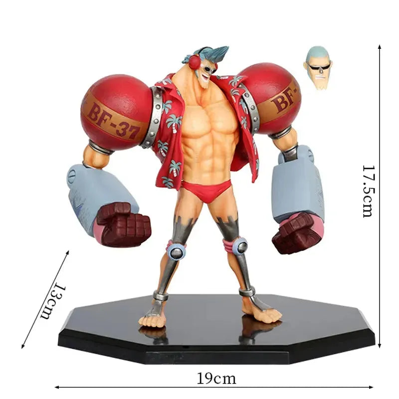 One Piece Franky 2 Heads Action Figurine (18cm)