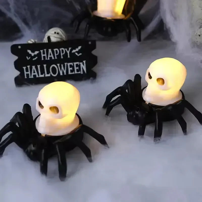 Spooky Spider Candle Night Lamp