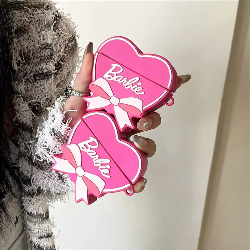 Barbie Pink Heart Case (For Airpods)