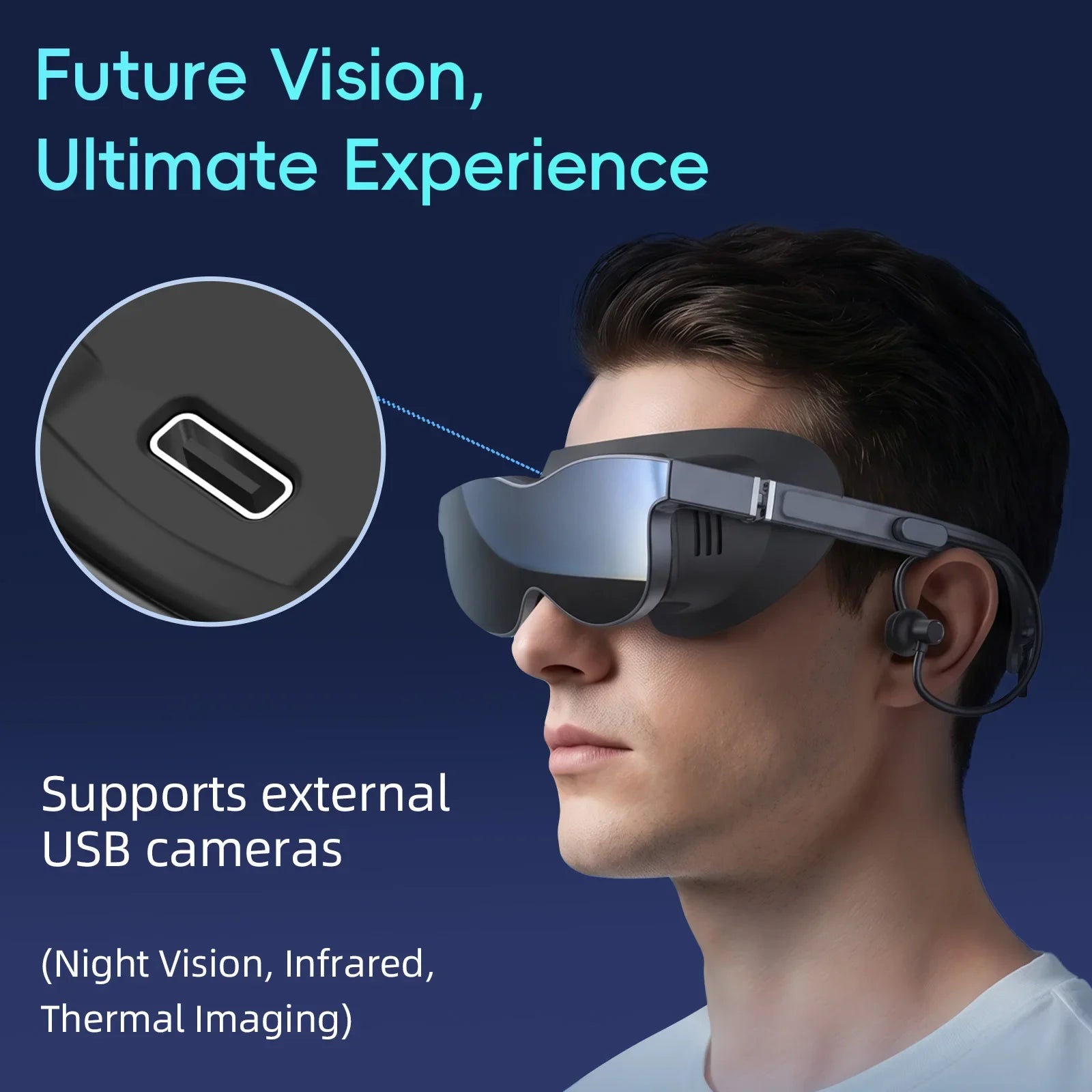 ENMESI V60 Private Cinema AR Glasses - Bear Hugs