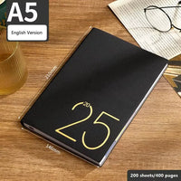 2025 Leather Textured Yearly Planner