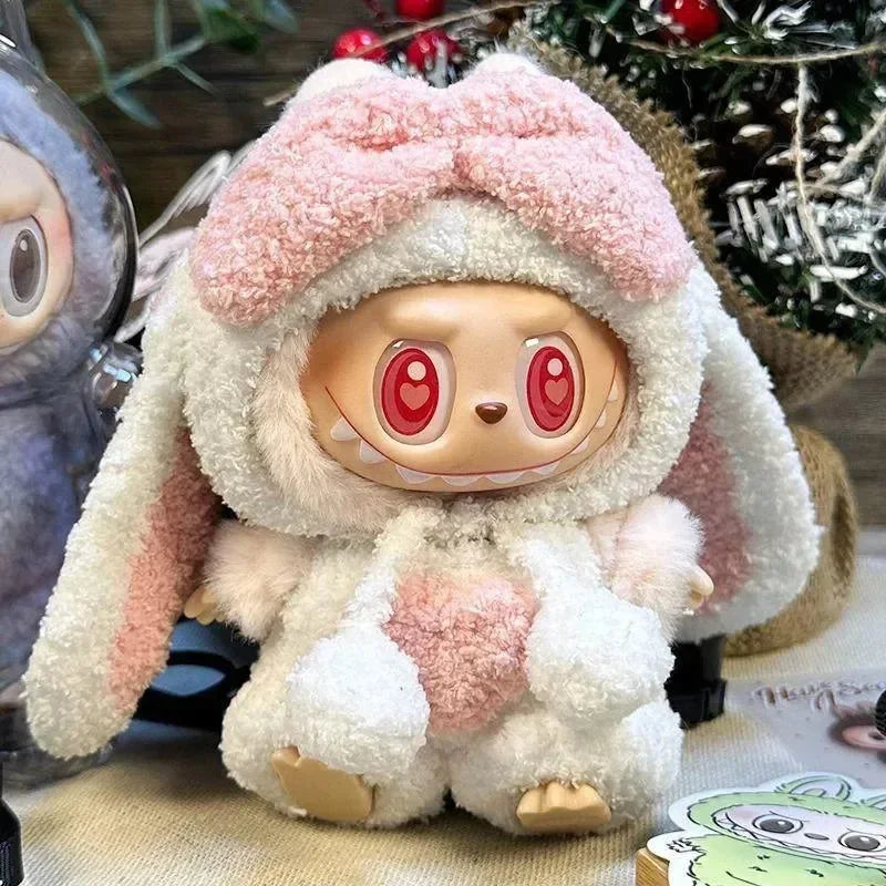 Handmade Labubu Kawaii Bunny Overalls Outfit - Bear Hugs