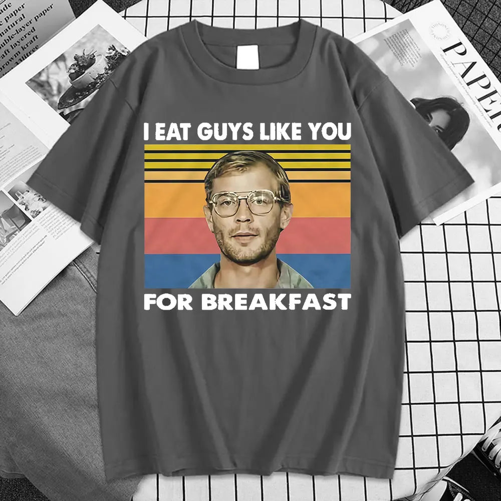 I bought a Jeffrey Dahmer T-shirt and a Vintag T-shirt for the little girl - Bear Hugs