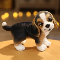 Adorable Realistic Plush Dog Toy (25 cm)