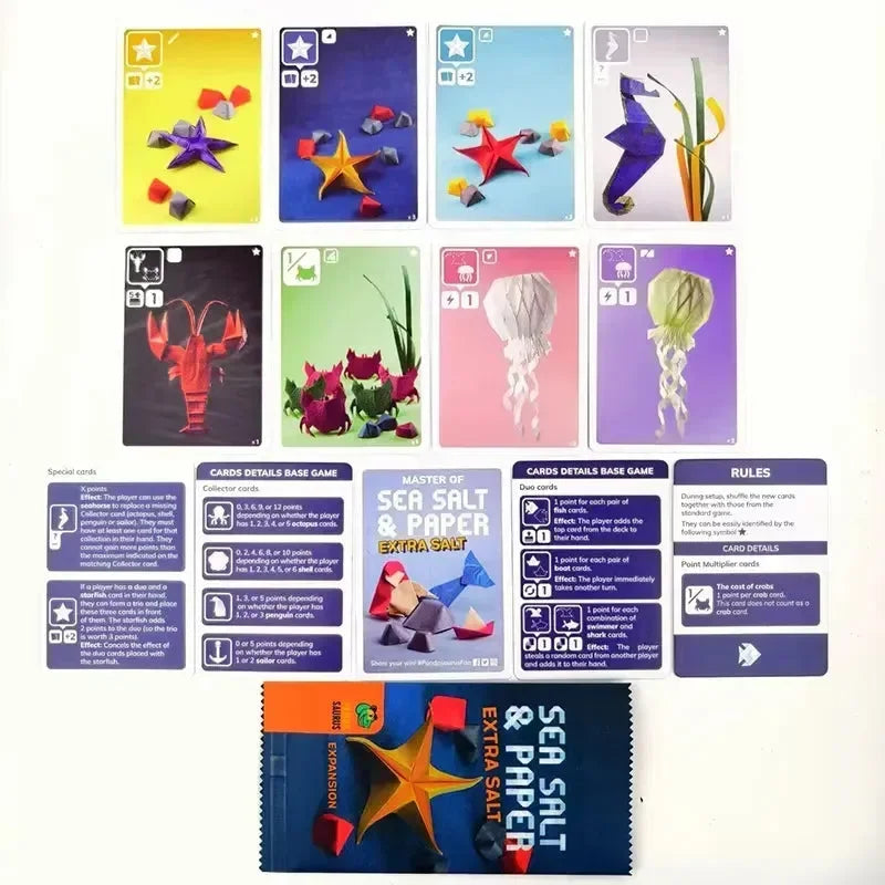 لعبة لوحية ملح البحر والورق 