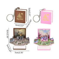 Hogwarts Castle Folding Book Keychain