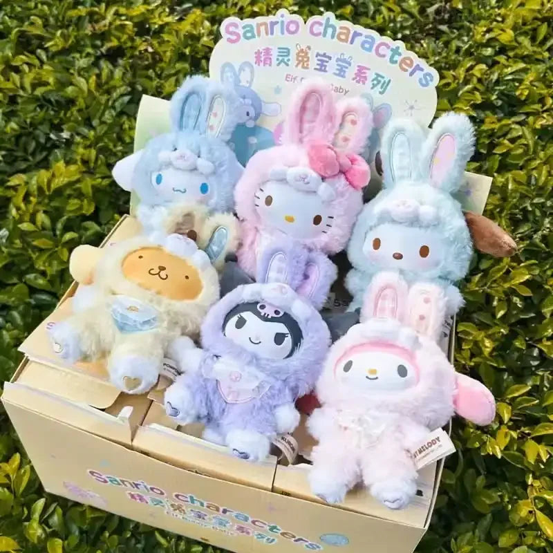 Boîte aveugle en peluche de la série Sanliou Elf Rabbit 