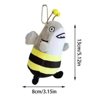 Porte-clés en peluche Buzzing Shark Buddy 