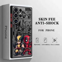 Deadpool vs Wolverine Matte Phone Case (For Samsung)