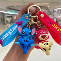 Sky-High Friends Cartoon Keychain