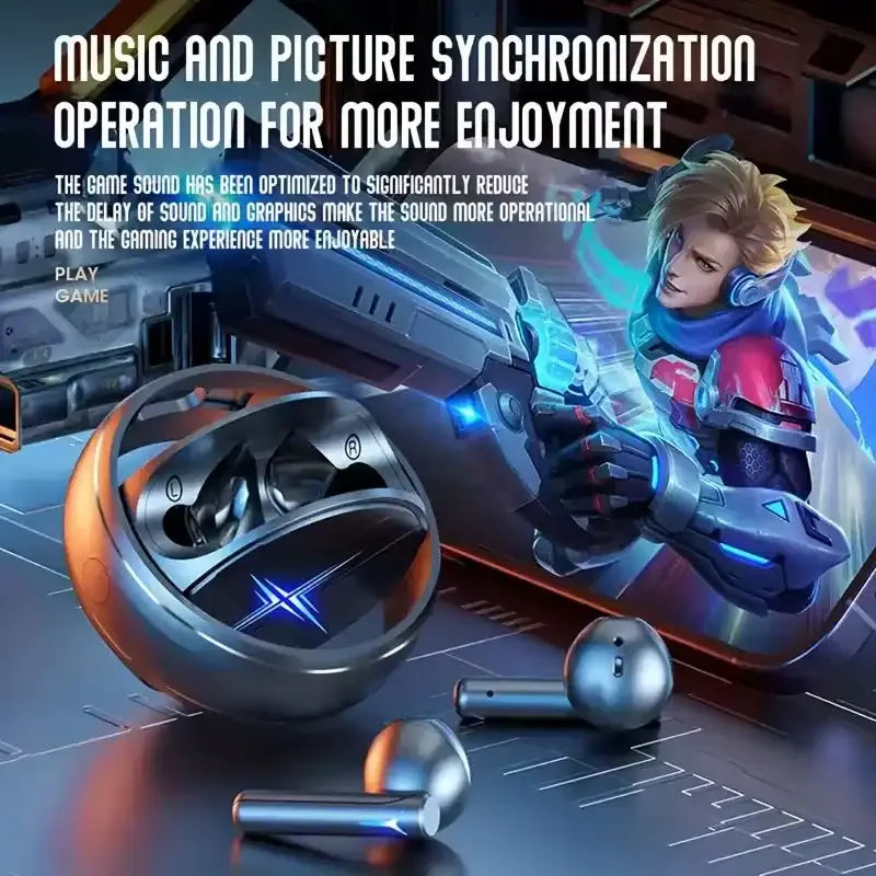 ANC Wireless Bluetooth 5.3 Gaming Airdopes