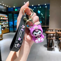 Kuromi Krew Mischief 3D Silicone Keychain