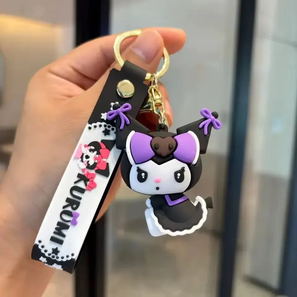 Kawaii Kuromi Many Moods Keychain