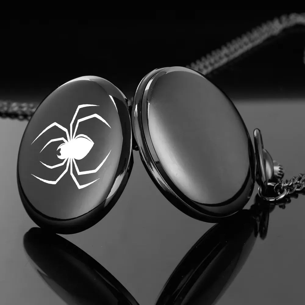 Black Spiderman Pocket Watch