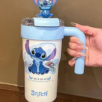 Stitch Cosmic Alien Straw Thermos Cup (800 ml)
