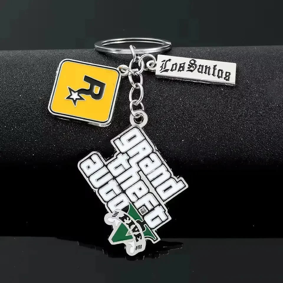 GTA Five Metal Keychain