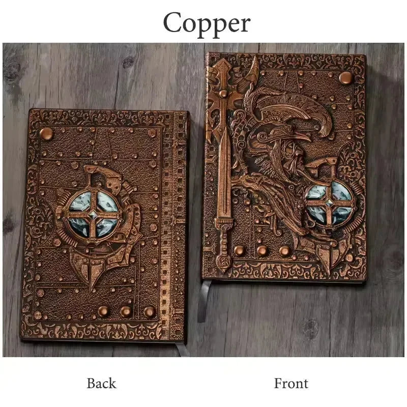 Warrior's Writ 3D Embossed Leather Notebook