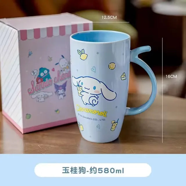 Sanrio Kawaii Ceramic Coffee Mugs (580 ml)