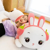 Strawberry Headphone Bunny Long Pillow (60 cm)