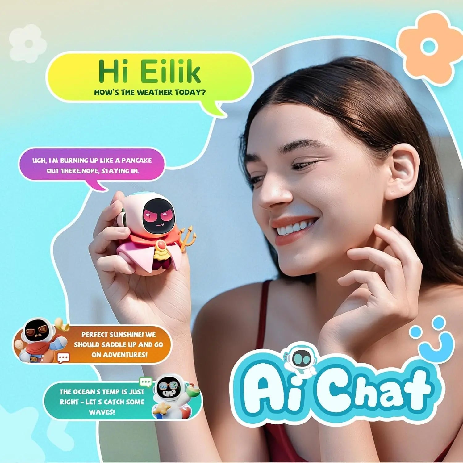 Eiliko Smart AI Robot Pendant - Bear Hugs