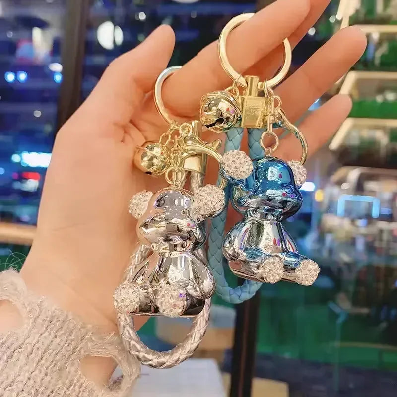 Rhinestone Riot Bear Luxe Keychain