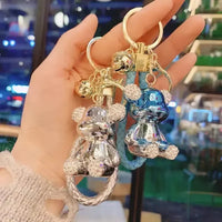 Rhinestone Riot Bear Luxe Keychain