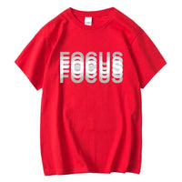 Hard to Focus Phrase Short Sleeved T-shirt - Bear Hugs